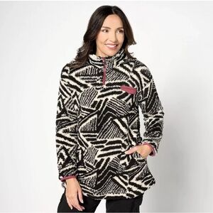 Like New Koolaburra by UGG Cozy Sherpa 1/4
Zip Pullover Shacket Jacket